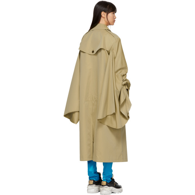 Junya Watanabe MAN Trench Coat/Cape - Khaki/Olive Iridescent