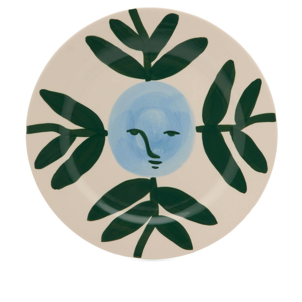 HAY x Emma Kohlmann La Pittura Plate in Moon Face Vine 