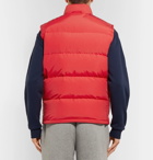 Burberry - Slim-Fit Logo-Embroidered Quilted Nylon Down Gilet - Men - Red