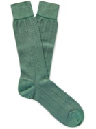Ermenegildo Zegna - Jacquard-Knit Cotton-Blend Socks