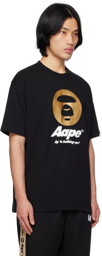 AAPE by A Bathing Ape Black Glittered T-Shirt