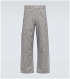 Junya Watanabe - Striped ramie and cotton pants