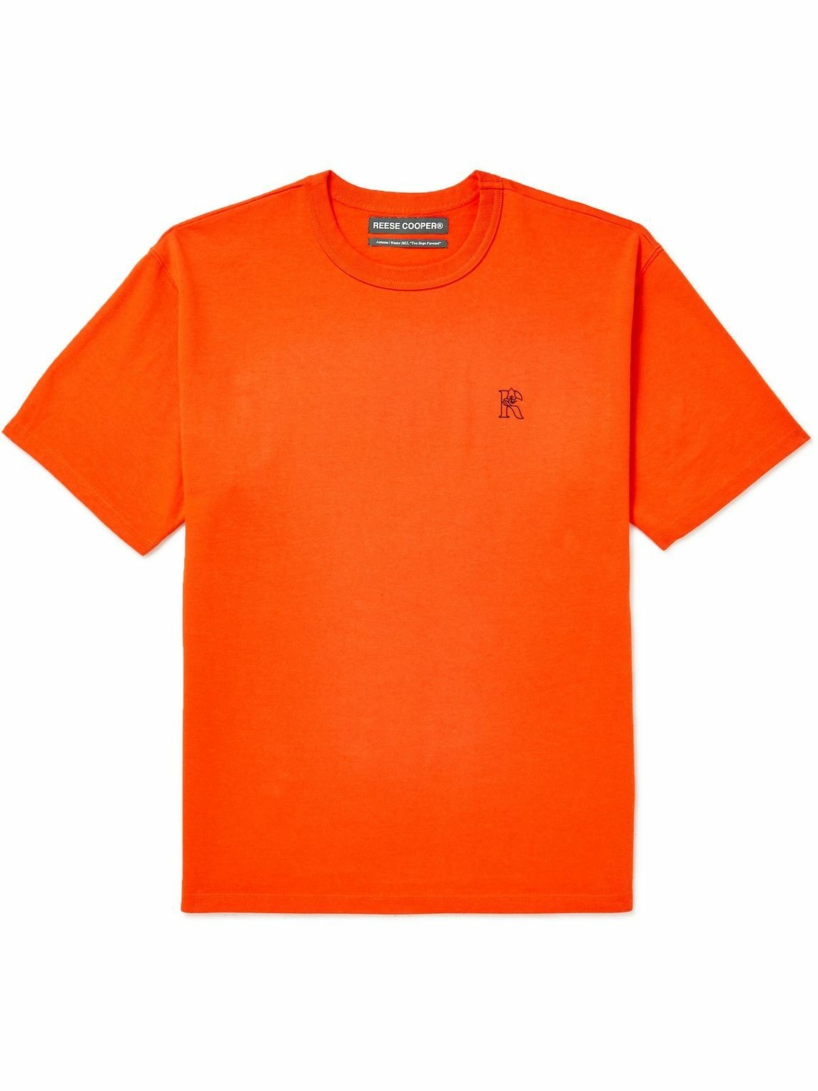Reese Cooper® - Logo-Print Cotton-Jersey T-Shirt - Orange Reese Cooper