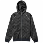 Gucci Men's Light Neoprene Jumbo GG Hooded Jacket in Grey