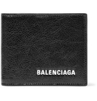 Balenciaga - Arena Logo-Print Creased-Leather Billfold Wallet - Men - Black