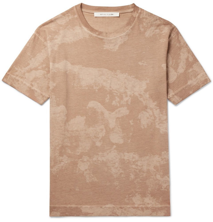 Photo: 1017 ALYX 9SM - Logo and Camouflage-Print Cotton-Jersey T-Shirt - Brown