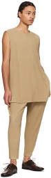 HOMME PLISSÉ ISSEY MIYAKE Beige Monthly Color February Tank Top