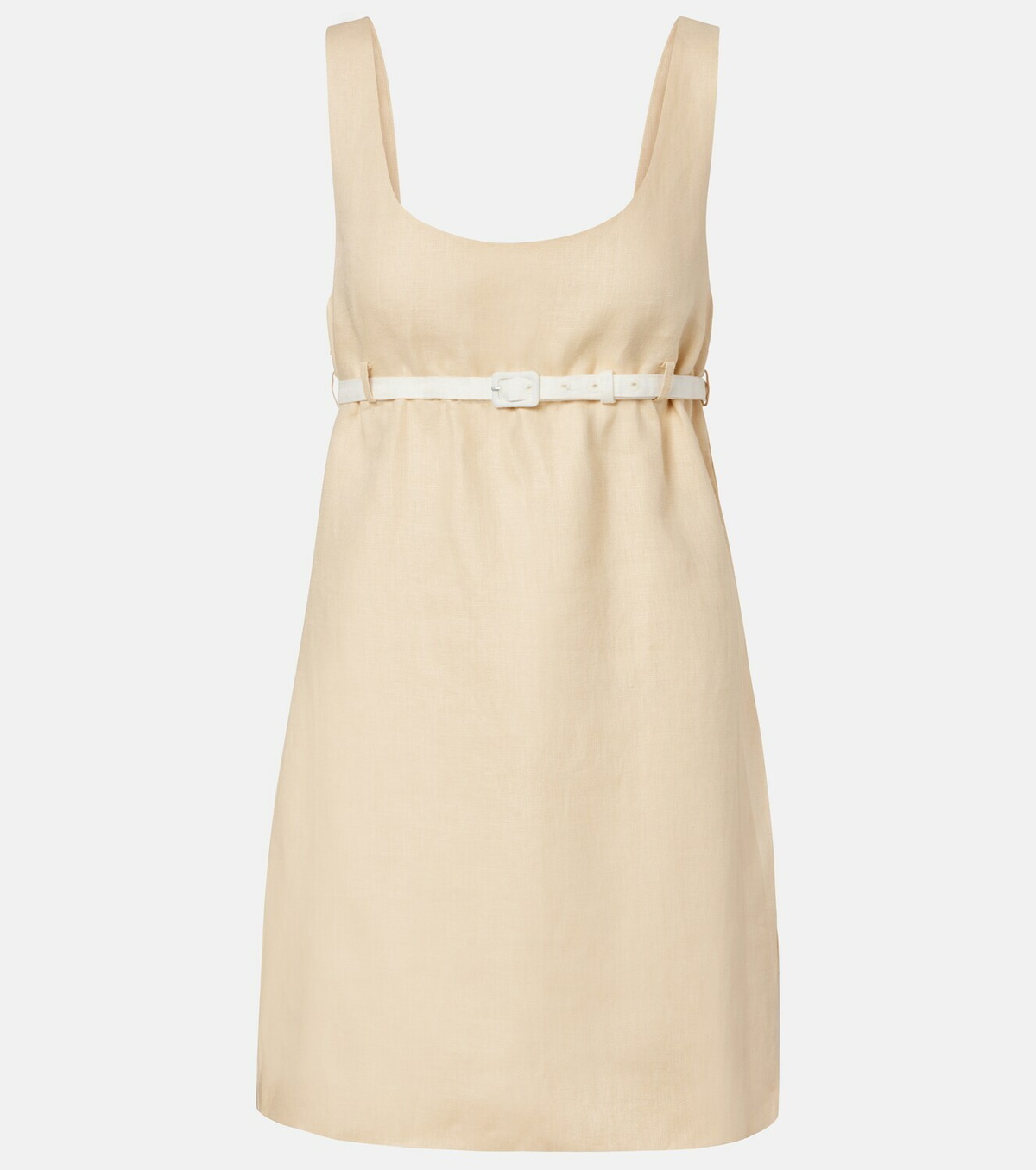 Posse Pamela belted linen minidress