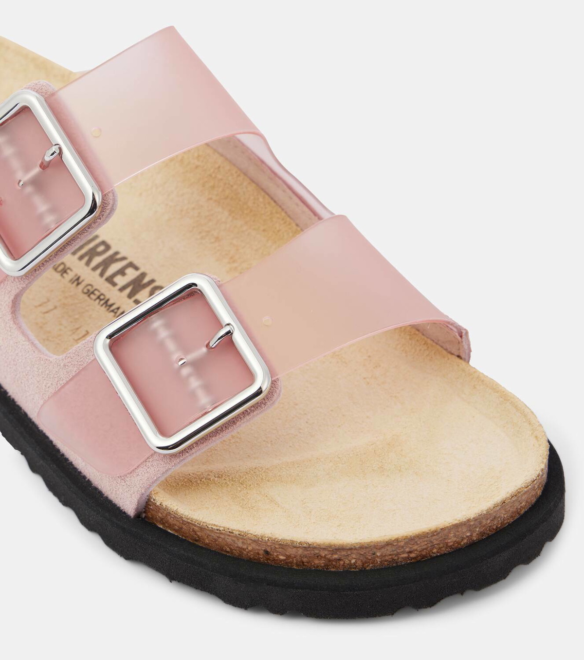 サンダル・ミュール Birkenstock 1774 Pink Leather Arizona Avantgarde Slippers 1774 III Florida Suede Leather Azalea Pink | BIRKENSTOCK