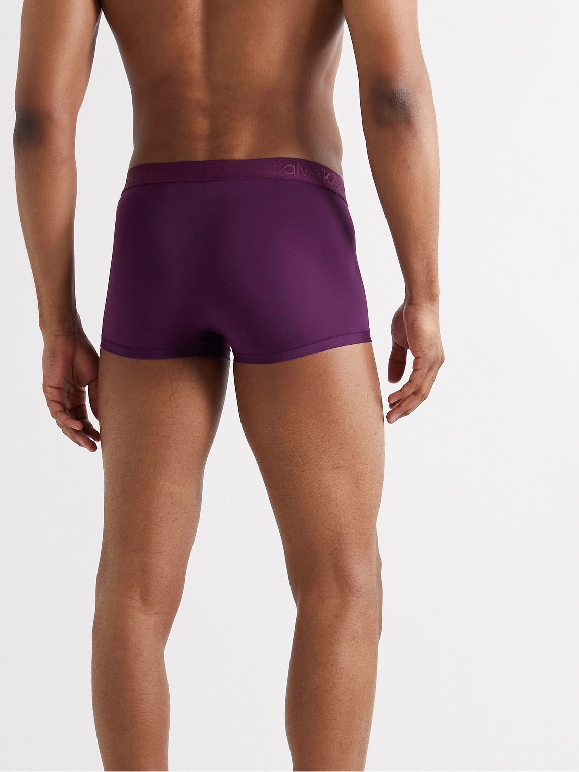 Calvin Klein Underwear - Stretch-Jersey Boxer Briefs - Purple Calvin Klein  Underwear