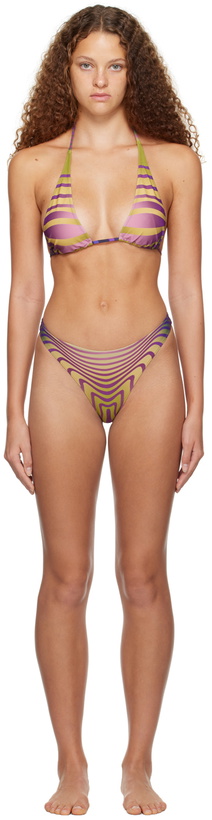 Photo: Jean Paul Gaultier SSENSE Exclusive Blue & Purple Morphing Bikini