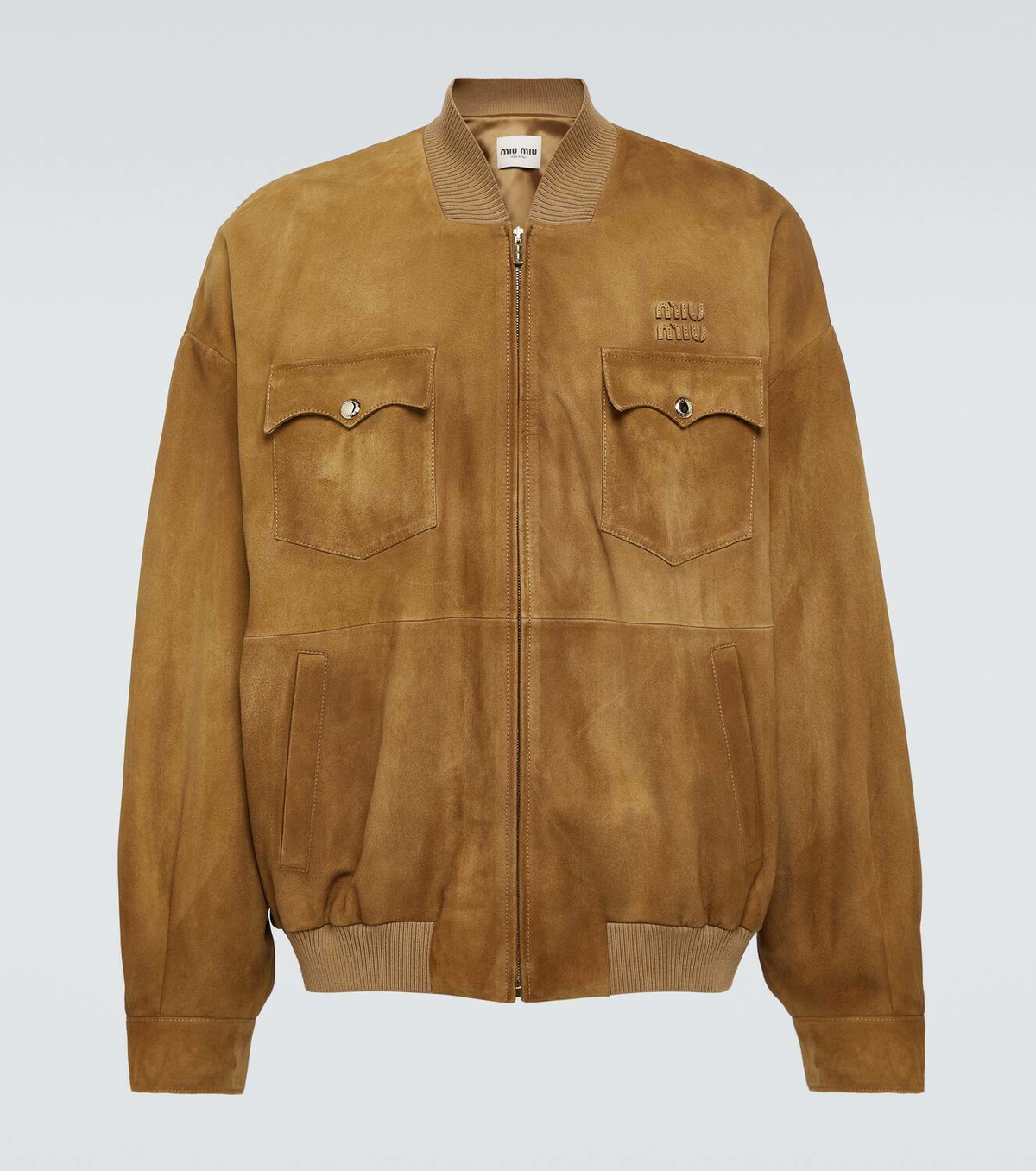Miu Miu Suede Blouson Jacket | Saks Fifth Avenue