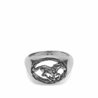 TwoJeys Men's Squared Wild Horse Ring in Sterling Silver