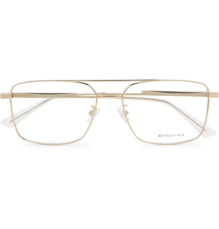 Photo: Bottega Veneta - Aviator-Style Gold-Tone Optical Glasses - Gold