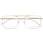 Bottega Veneta - Aviator-Style Gold-Tone Optical Glasses - Gold