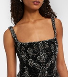 Clio Peppiatt Chandelier embellished minidress
