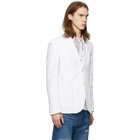 Junya Watanabe White Chambray Blazer