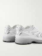 Valentino Garavani - Valentino Garavani MS-2960 Studded Leather and Mesh Sneakers - White