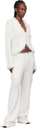 Aya Muse White Mello Cardigan