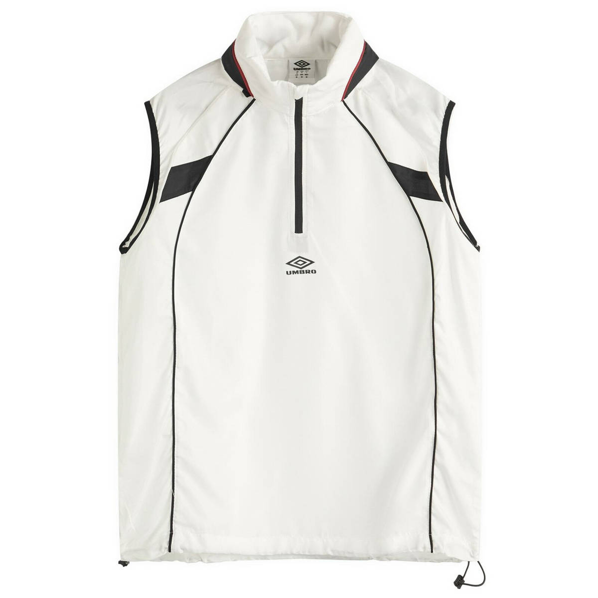 Umbro Zip Off Sleeve Wind Jacket in Brillant White Umbro