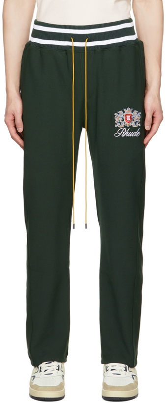 Photo: Rhude Green Embroidered Lounge Pants