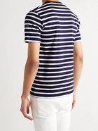 ARMOR LUX - Slim-Fit Striped Cotton-Jersey T-Shirt - Blue