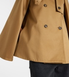 Loewe Caped double-breasted cotton gabardine jacket