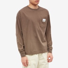 Neighborhood Men's Long Sleeve Classic Pocket T-Shirt in Olive Drab