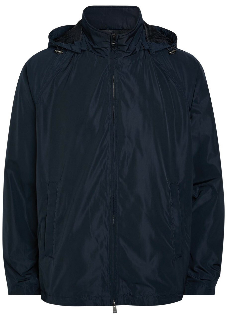 Boss Carlen Hooded Shell Jacket Navy