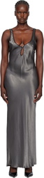 BEC + BRIDGE Gunmetal Celestial Keyhole Maxi Dress