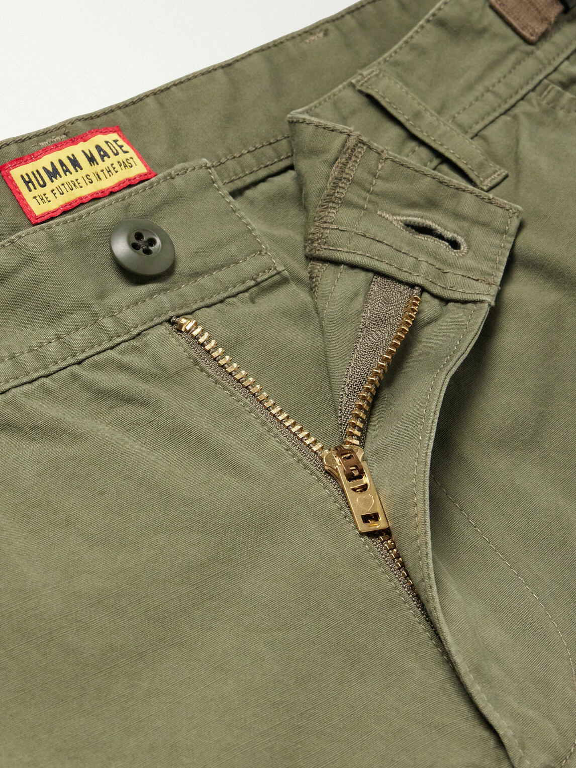 Human Made - Straight-Leg Logo-Appliquéd Cotton Cargo Trousers - Green