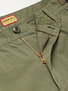 Human Made - Straight-Leg Logo-Appliquéd Cotton Cargo Trousers - Green