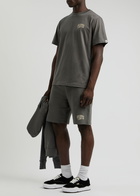 Billionaire Boys Club Arch Logo Printed Cotton Shorts Grey