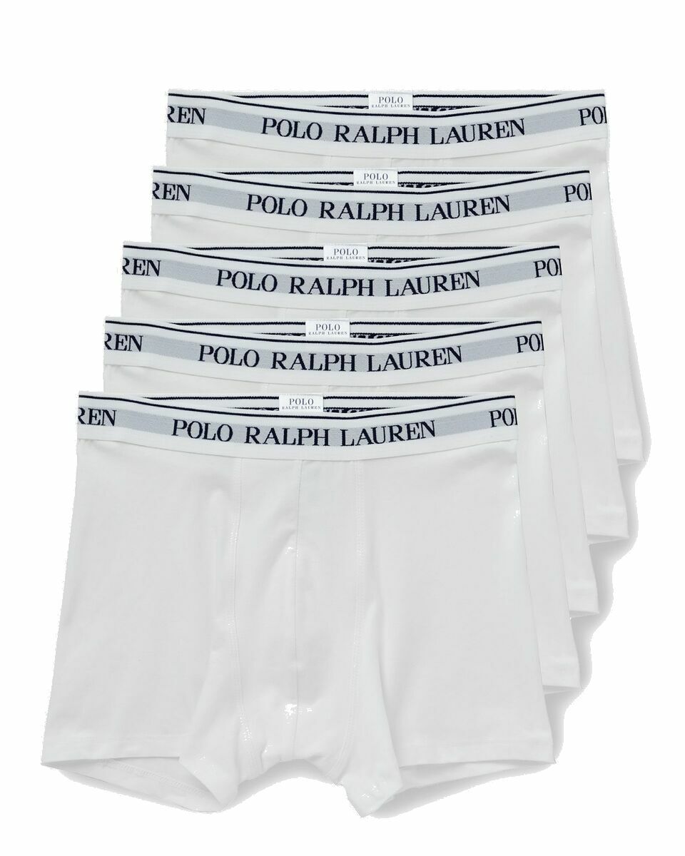 Photo: Polo Ralph Lauren Classic Trunk 5 Pack White - Mens - Boxers & Briefs