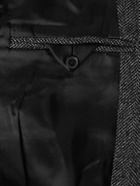 Nili Lotan - Roy Suede-Trimmed Herrinbone Wool Blazer - Unknown