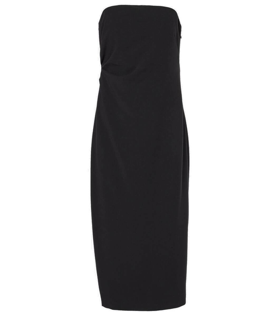 Vince - NWT buying square neck halter dress midi pockets linen blend stretch black