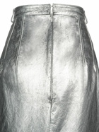 BALENCIAGA - Metallic Leather Skirt