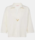 Valentino VGold cropped wool top