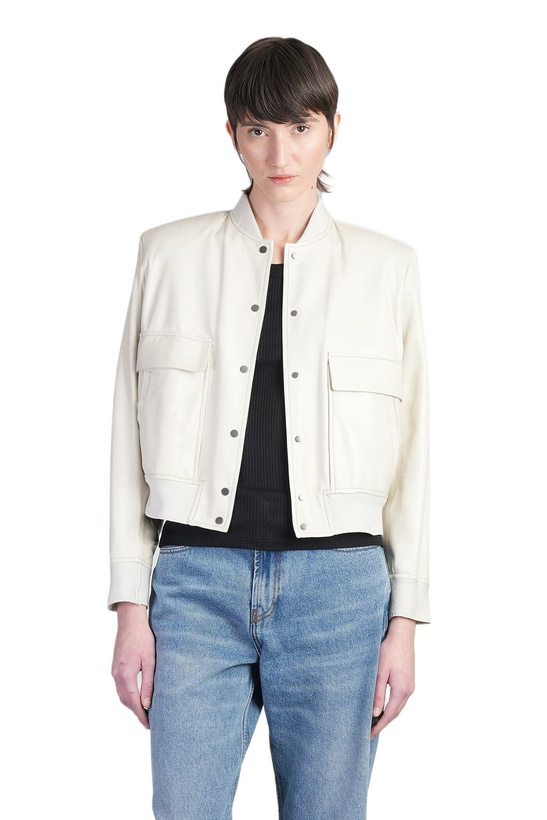 Photo: Salvatore Santoro Bomber Jacket In Beige Leather