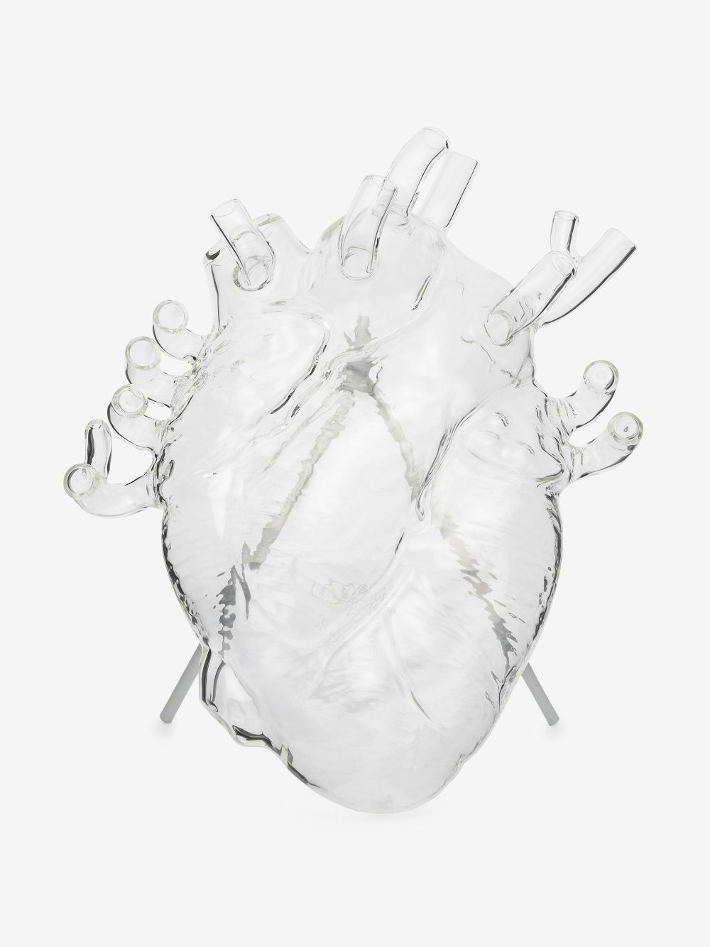 Seletti Clear Love In Bloom Heart Vase