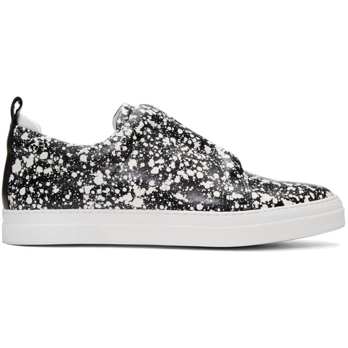 Photo: Pierre Hardy Black and White Slider Slip-On Sneakers