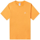 Nike Men's ACG Logo T-Shirt in Bright Mandarin