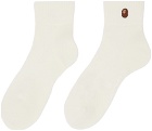 BAPE Off-White Ape Head Ankle Socks