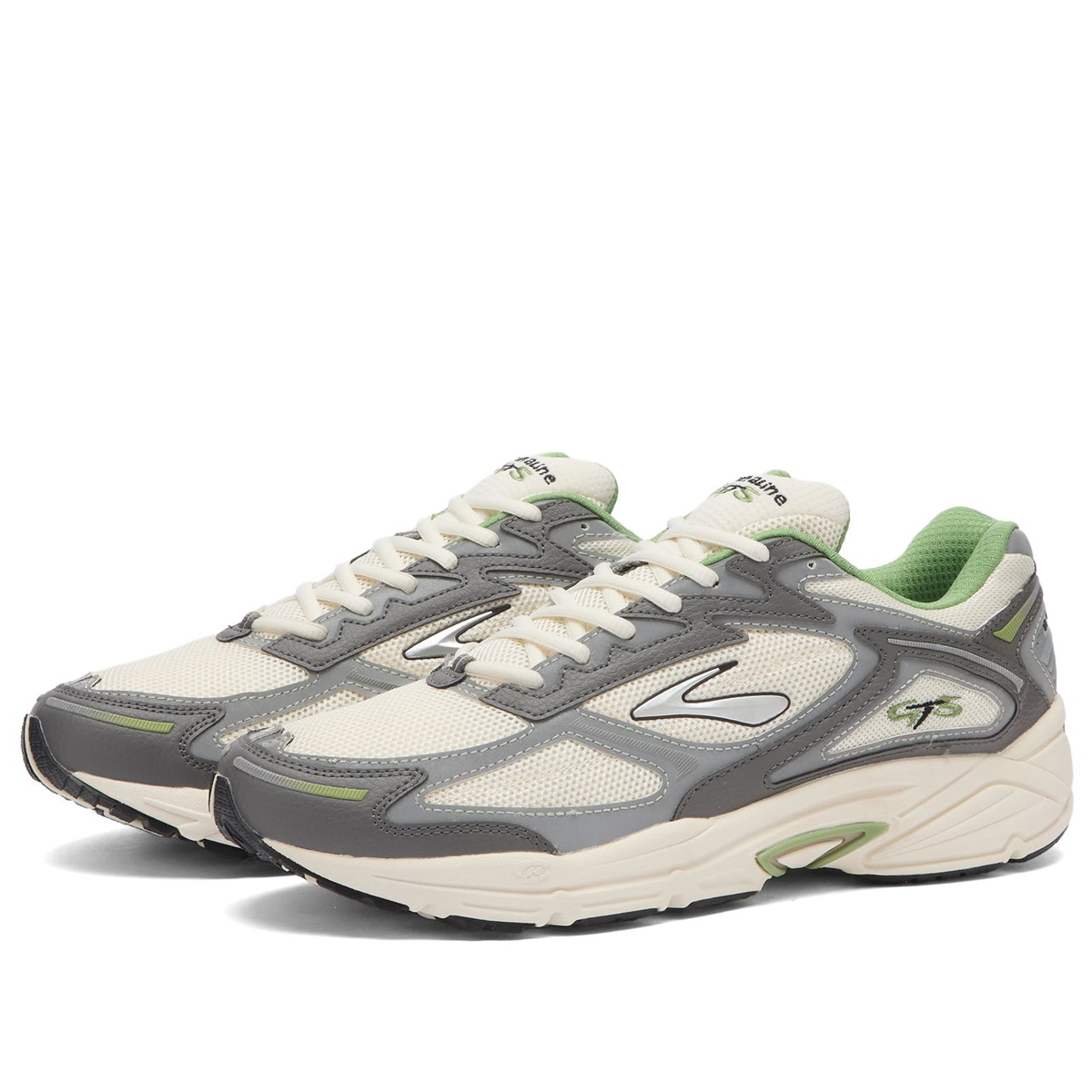 Brooks Men's Adrenaline GTS 4 Sneaker in White/Black/Green