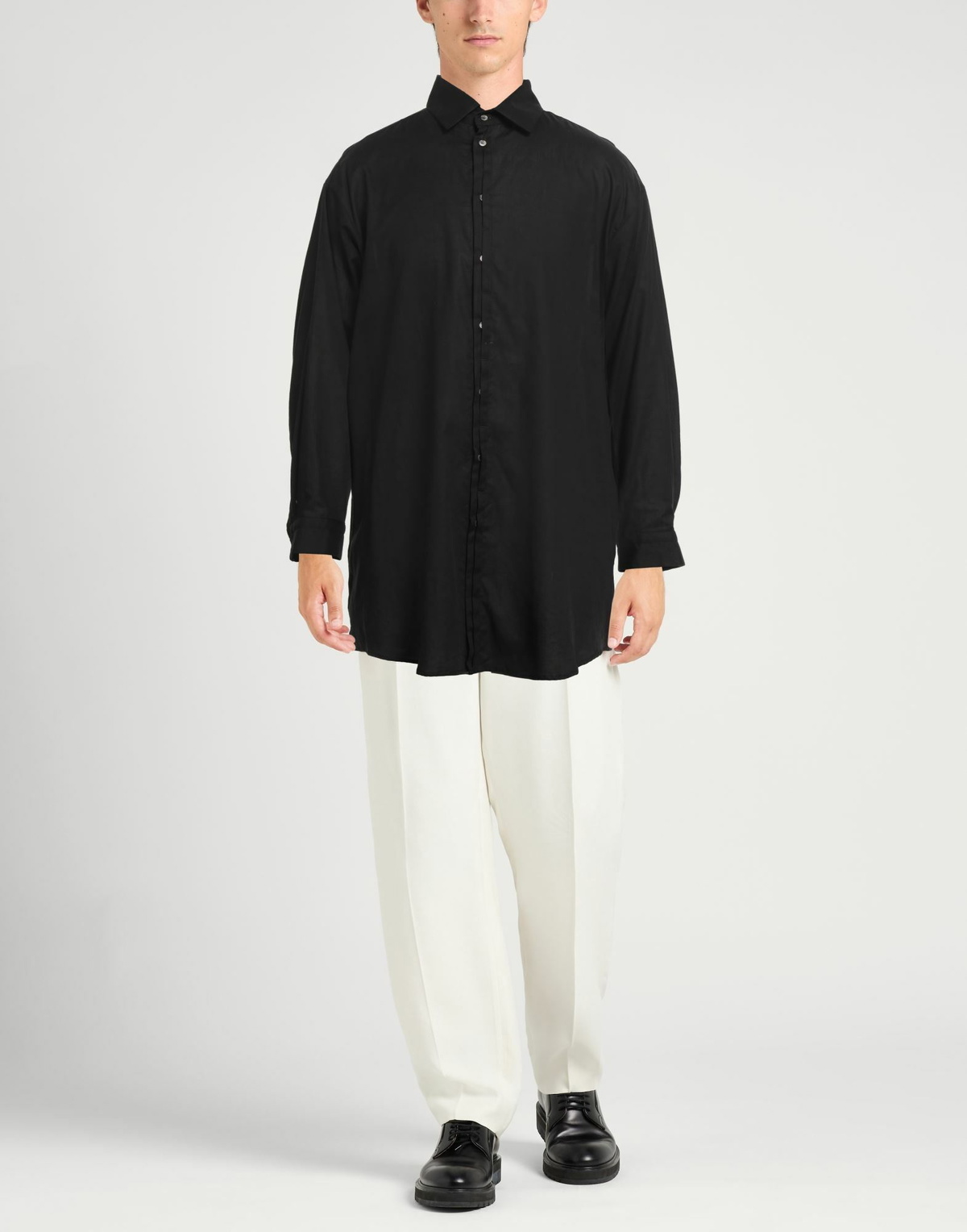 Isabel Benenato Mens Shirt in Black
