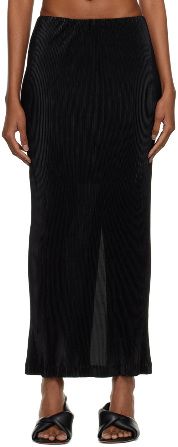 THIRD FORM Black Rolling Hills Maxi Skirt