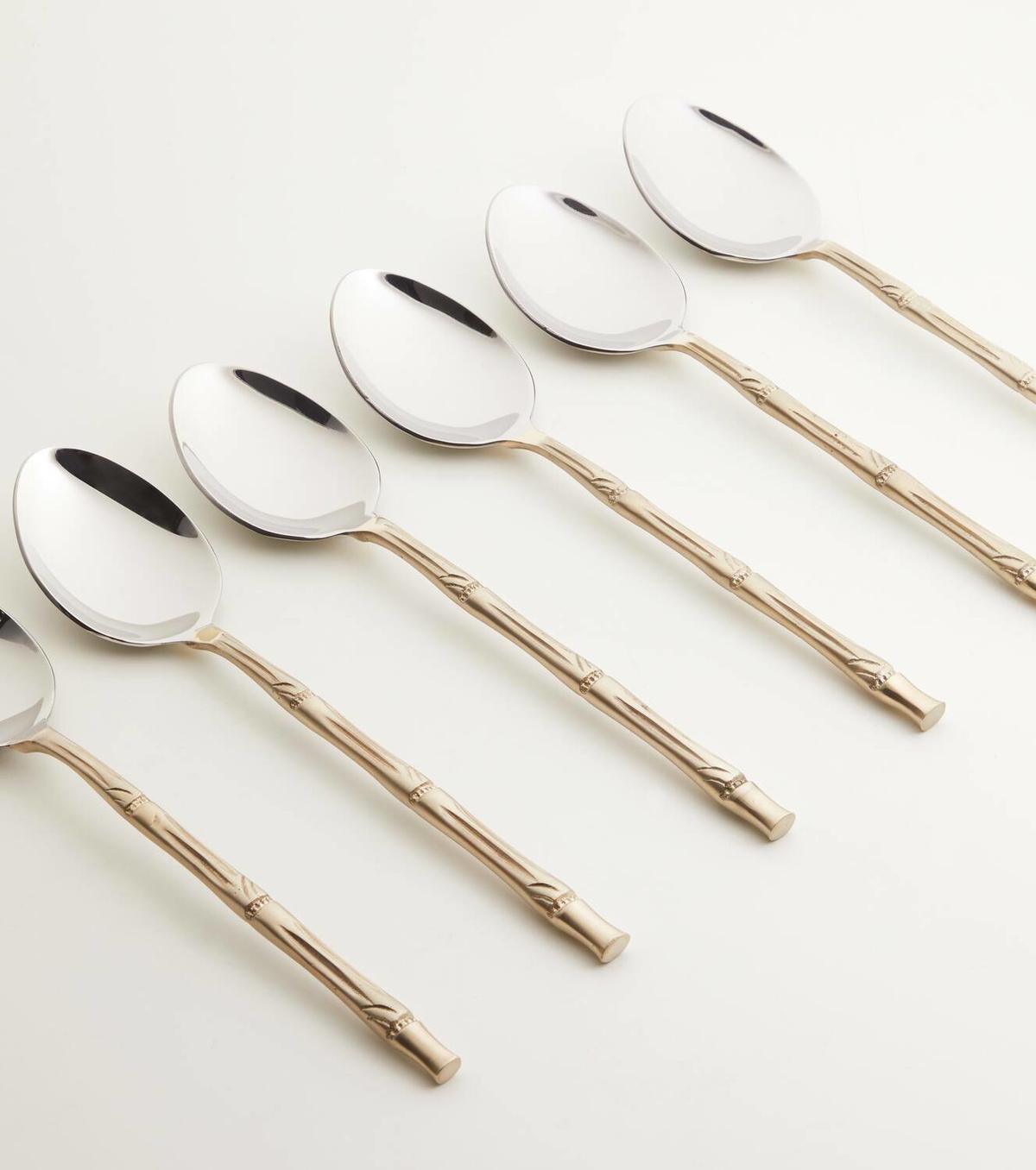 Bitossi Bamboo 24-piece stainless steel flatware set