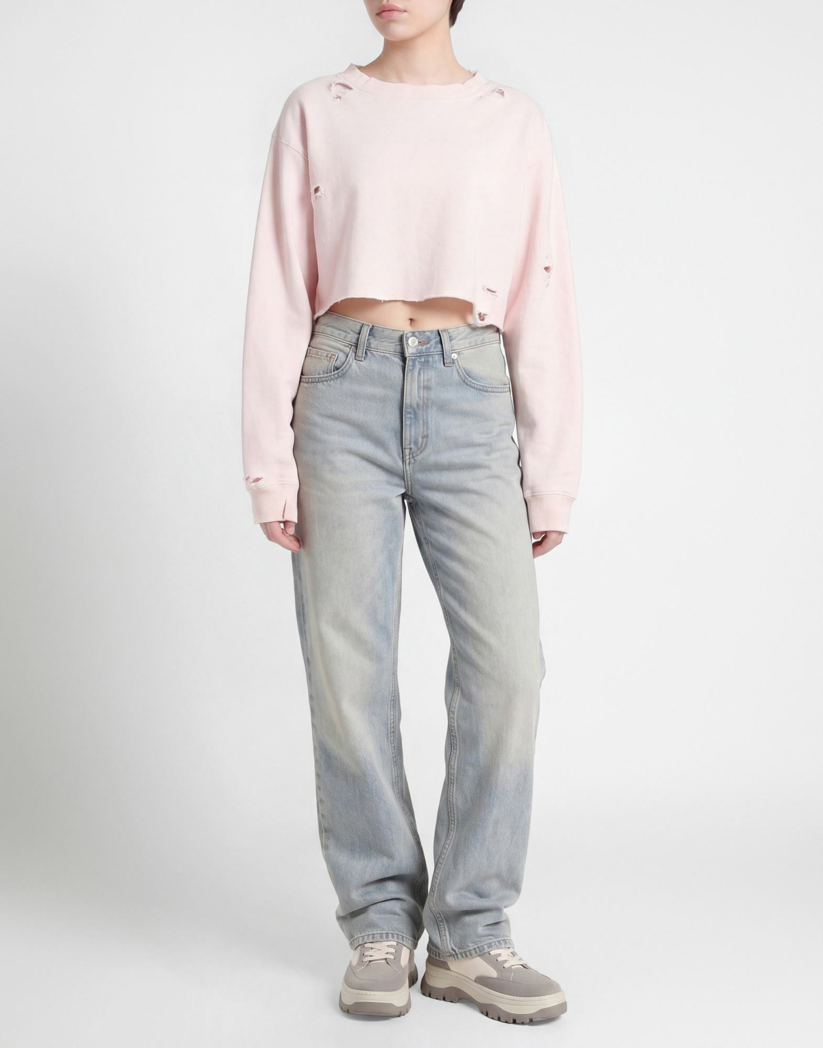 La Detresse Womens Sweatshirt Light in Pink