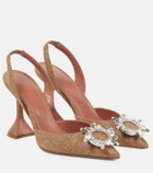 Amina Muaddi Begum embellished slingback pumps