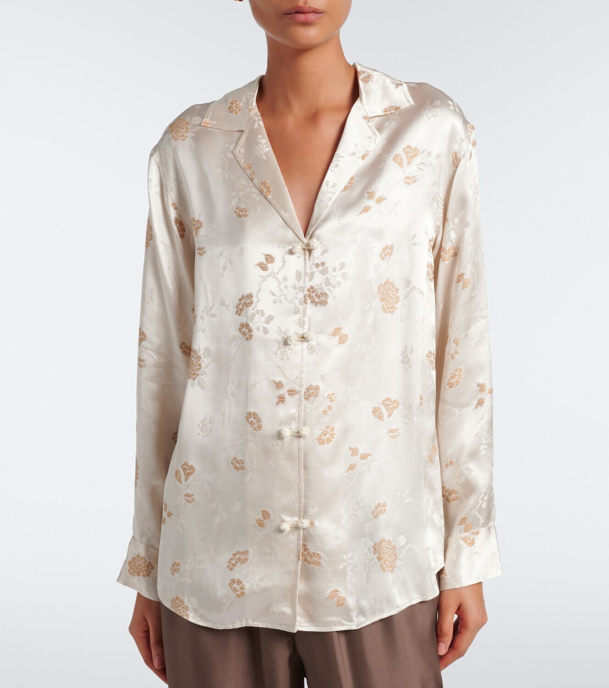 Dôen Maurise floral jacquard shirt